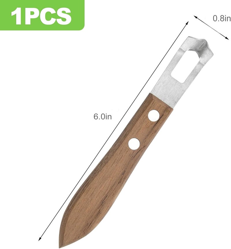 CeroDimo Channel Knife Lemon Peeler - Citrus Zester Tool with Wooden Handle, Stainless Steel Lemon Twist and Orange Peeler, Perfect Bar and Cocktail Garnish Tool - Image 2